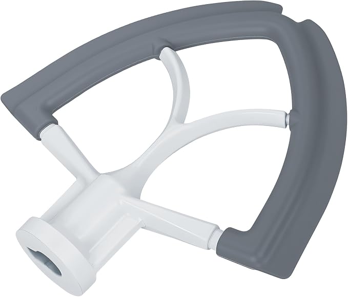 Mixer Attachments for KitchenAid 4.5–5 Quart Tilt-Head Stand Mixers – Compatible with Artisan & Classic – Beaters, Whisks, Dough Hooks & Attachment Sets by MMOBIEL (Flex Edge Beater, Aluminum)