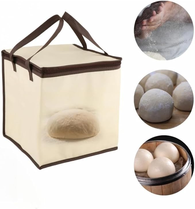 Extra Large Collapsible Dough Proofer 9 Levels of Temperature Control Proofing Box with Sensor Timer for Bread Sourdough Pizza Yogurt 50L