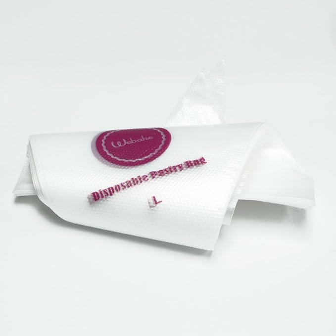 Webake 16 Inch Disposable Pastry Bags - 100pcs Large Icing Piping Bags for All Size Tips Couplers