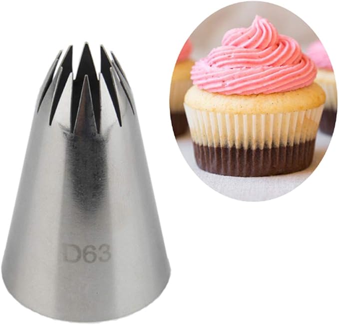 FantasyDay 5 piece Stainless Steel Piping Tips Piping Nozzles Cake Decorating Supplies Cookies Cupcake Icing Decorating Supplies Decorating Kits Frosting Icing Tips Baking Set Tools