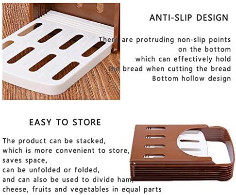 TCOTBE, Foldable Compact Bread Slicing Guide - Bake Slicer Cutter for Homemade Bread, Sandwiches