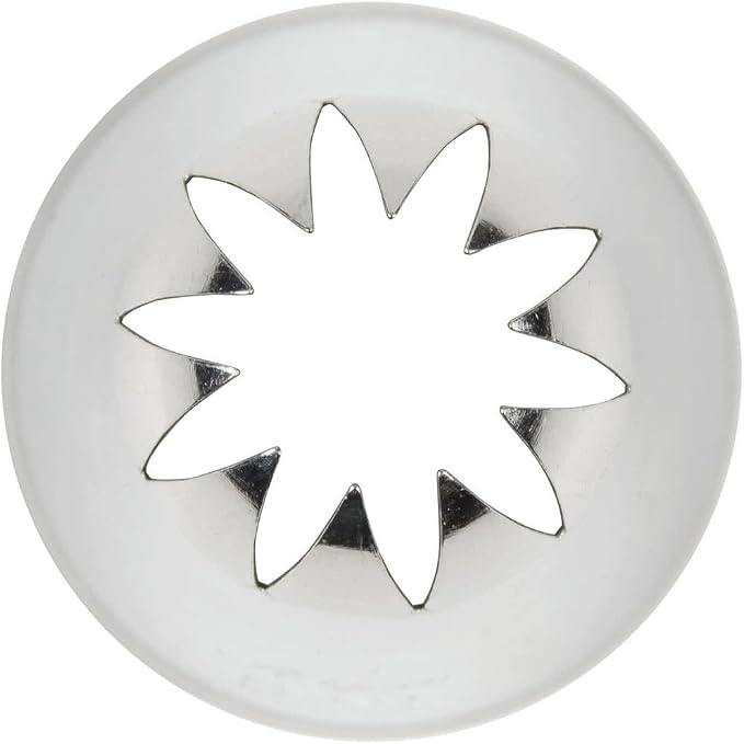 Ateco # 849 - Closed Star Pastry Tip .69'' Opening Diameter- Stainless Steel by Ateco