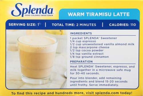 SPLENDA Zero Calorie Sweetener, 100 Count (Pack of 2)