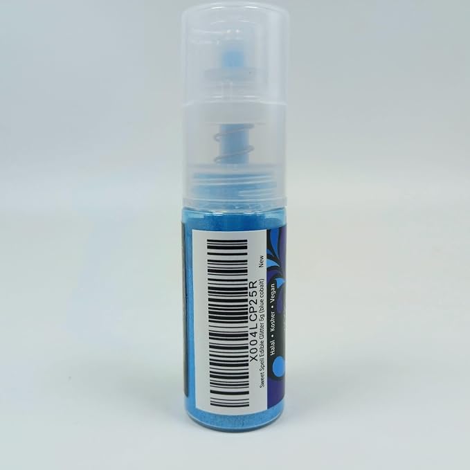 Sweet Spell Edible Cake Glitter Spray – Shimmering Magic for Cakes Decorating & Cocktails – 100% Edible, Food-Grade, Vegan, Gluten-Free (Blue)