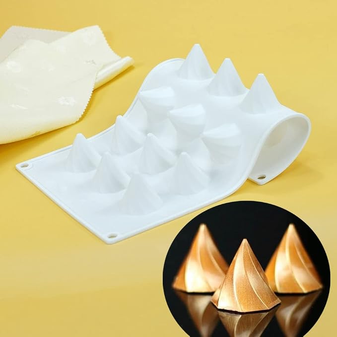 mostsom Silicone Molds Chocolate Molds Candy Cookie Chocolate Molds, Perfect Molds for Chocolate Covered, Cupcake, Candy, Pudding, Mini Soap Making (Peaks C)