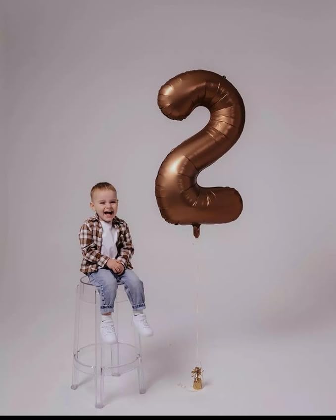 Dark Brown Number 17 Balloon 40 inch, Coffee Brown 17 Number Balloons, 17th Birthday Decorations, Chocolate 17 Year Old Girls Boys Dark Brown Party Supplies