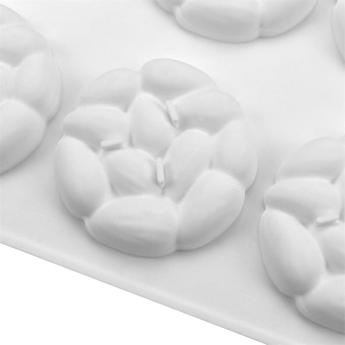 mostsom Chocolate Almonds Molds Silicone 8 Cavities Chocolate Candy Fondant Mold Mould for DIY Baker Soap Mold (Almonds G1_11.8x6.88x0.72inch)