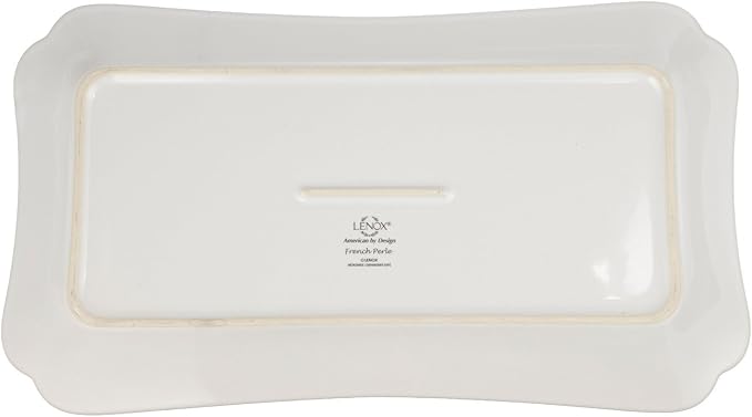 Lenox French Perle Hors D'Oeuvre Tray, 13.5-Inch, White -