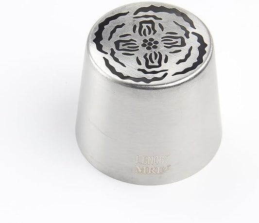1 Piece Stainless Steel XXL Russian Flower Icing Tips,Pastry Frosting Piping Nozzles for Cake Marshmallow Bouquet, Cake Decorating Tips Baking Tools,Flower Frosting Nozzles for Decorating
