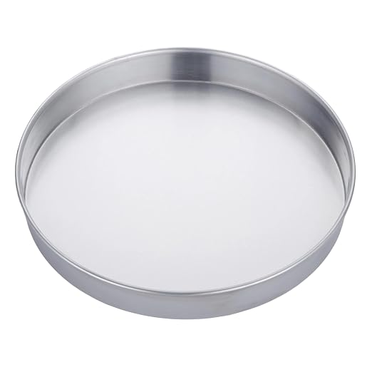American Metalcraft A80142 Straight-Sided Aluminum Pan - 14 Inch Diameter, 2 Inch Height, Standard Weight, 18 Gauge, 1 mm Commercial Pizza Cake Baking Pan Silver - Hand Wash Only
