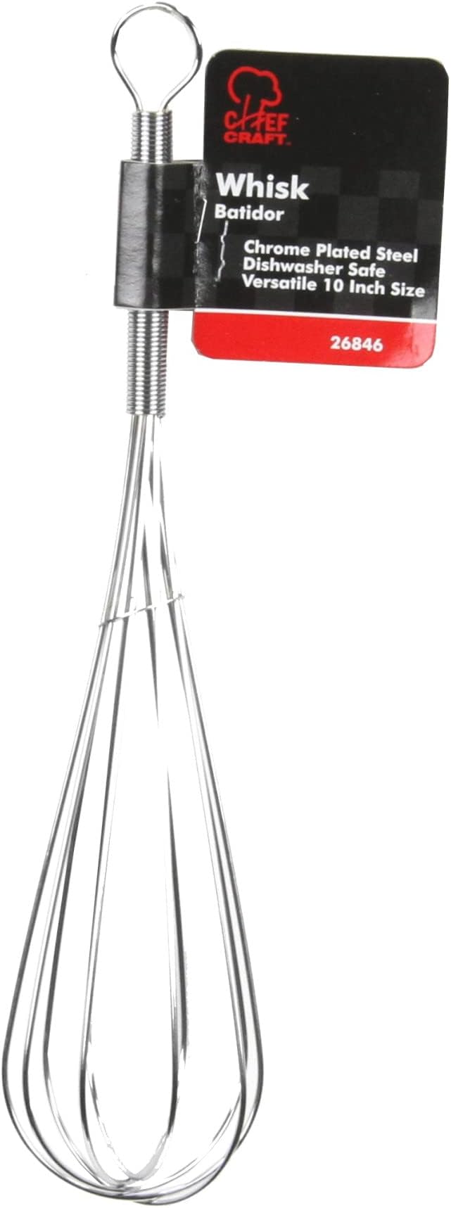 Chef Craft Classic Sturdy Whisk, 10 inch, Chrome (Pack of 2)