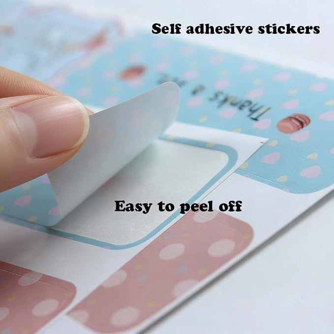 9.8 Inch Long Handmade with Love Stickers 120 Pcs Huge Thanks a Lot Self-Adhesive Sealing Baking Label Safe Secure Tamper Evident Lids Food Bakery Sticker for Baked Good Packaging (Handmade with Love)