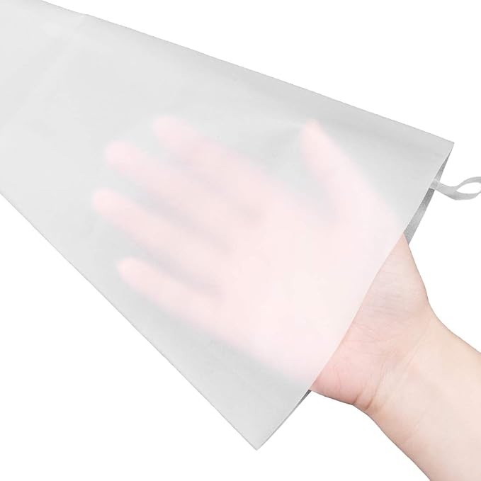 Restaurantware Pastry Tek 12 x 6.2 Inch Piping Bags 2 Reusable Icing Bags - Durable White Silicone Pastry Bags Anti Burst Decorate Cakes Cupcakes Macarons Or Cookies