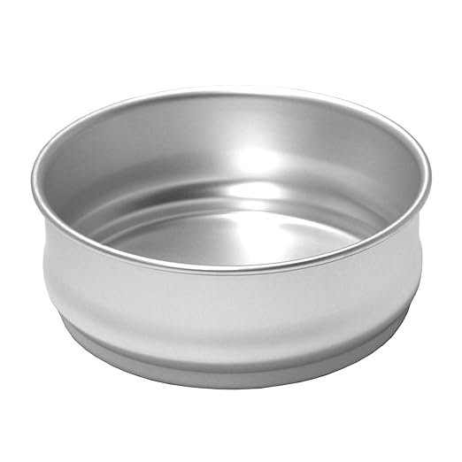 Chef Approved Aluminum Stable Dough Proofing Pan | Professional Round Shape Retarding Stackable Bakeware Pot for Bakery Pastry Coffee Shop | Fits 96DPANC Lid | 96 oz Capacity | 8.75"W x 8.75"D x 3"H