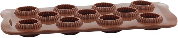 11 Cavity Donut Shaped Silicone Chocolate Molds For Candy Chocolate Baking