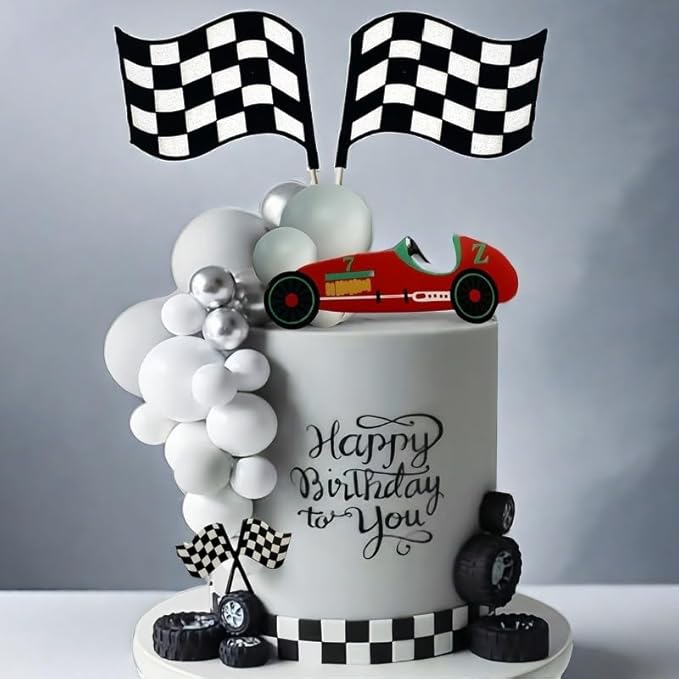 Racing Cake Toppers Racing Themed Birthday Party Racing Car Birthday Cake Decorations