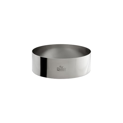 Fat Daddio's Stainless Steel Round Cake & Pastry Ring, 6 x 2 Inch