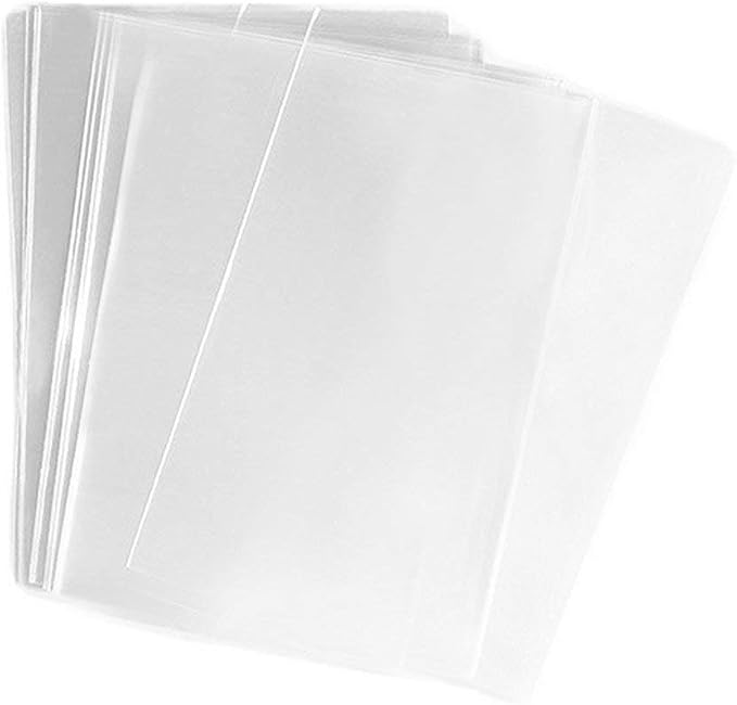 FgfAk 200 Pcs 4x6 Inches Clear Flat Cello/Cellophane Treat Bags Good for Pastry,Bakery,Cookie,Candy and Dessert