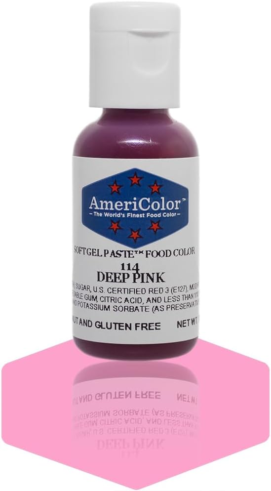 Americolor Soft Gel Paste Food Color, 0.75-Ounce, Deep Pink
