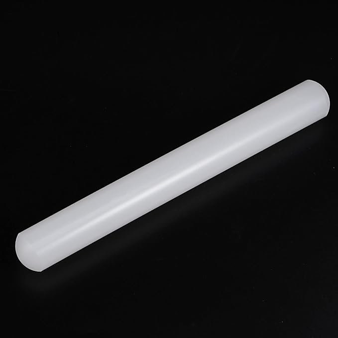 HARFINGTON Fondant Rolling Pin 9 Inch x 0.98 Inch PP Plastic Non-Stick Fondant Roller Dough Roller Kitchen Decorating Tools for Fondant Cookie Pastry Pizza Clay Dough