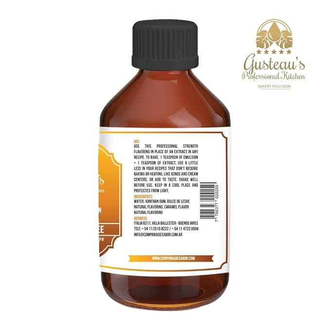 Gusteau's - Prince Toffee Flavor Bakery Emulsion, 4 fl oz (100ml) Alcohol Free, Sugar Free, Kosher (Prince Toffee)