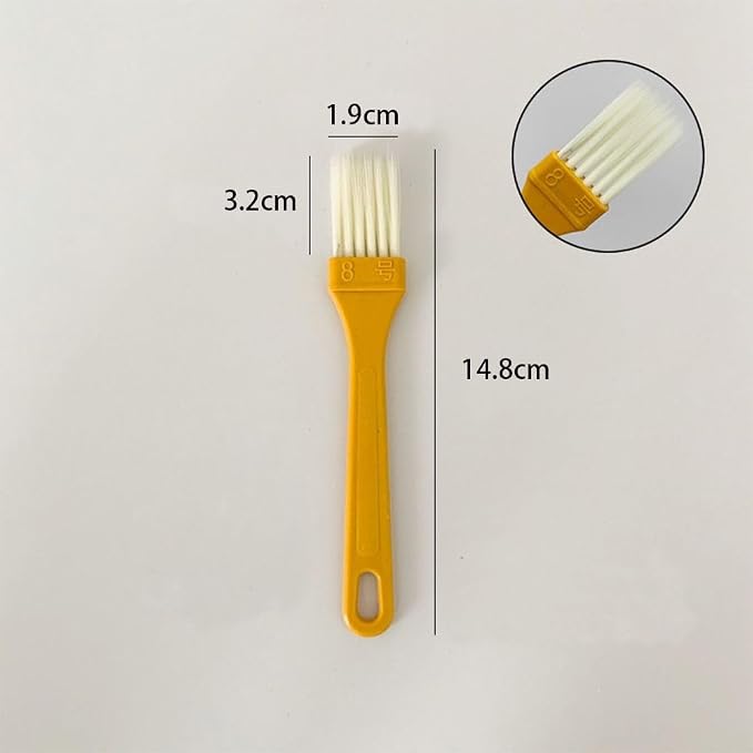 5 Pcs Basting Brush for Cooking Pastry Brush, Multi-purpose PET Silk Plastic Handle Cleaning Brush for Baking Dishwasher Safe Grilling, Hairbrush, Corn, Grilm, Wall(14.8x1.9cm)