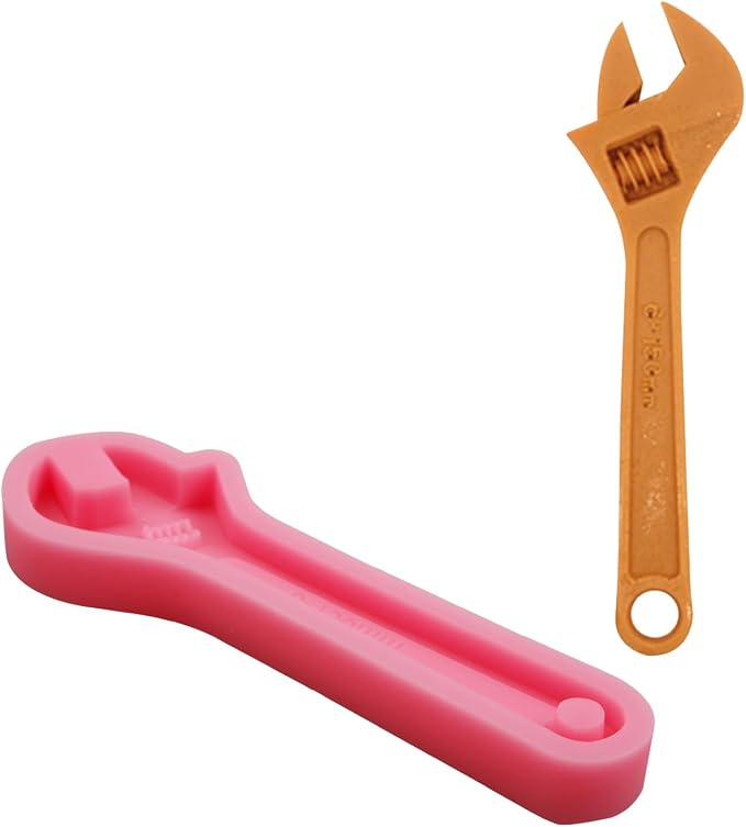 Hand Tools Chocolate Silicone Molds 4 Pcs, Large Scissor Hammer Wrenches Pliers Construction Tools Baking Fondant Molds for Cake Decoration Candy Cupcake Topper Cake Polymer Clay Crafts Epoxy Resin