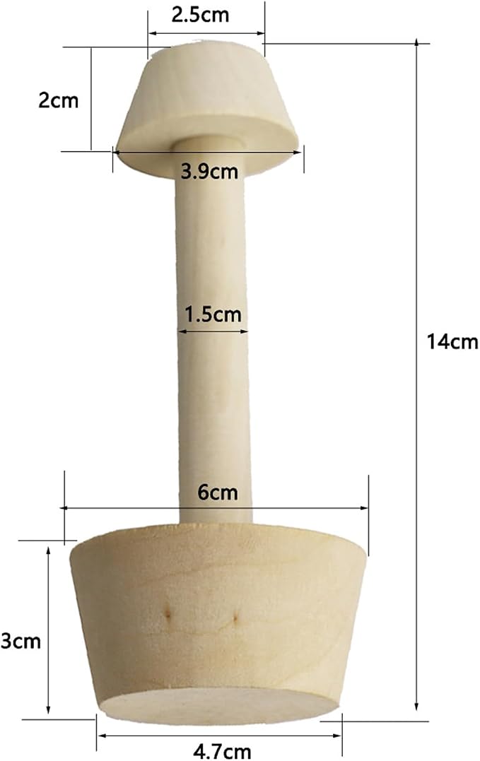 Wooden Tart Tamper Double Side Pie Pastry Dough Tamper Eggs Tart Mold Cake Pastry Baking Tool For Eggs Tart Pusher Baking Eggtarts Mold