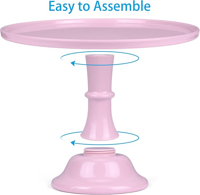 Round Cake Stand 11" Melamine Cake Display Stand Dessert Cupcake Display Tray for Graduation,Wedding,Birthday,Party,Baby Shower,Anniversary,Ceremony,Christmas