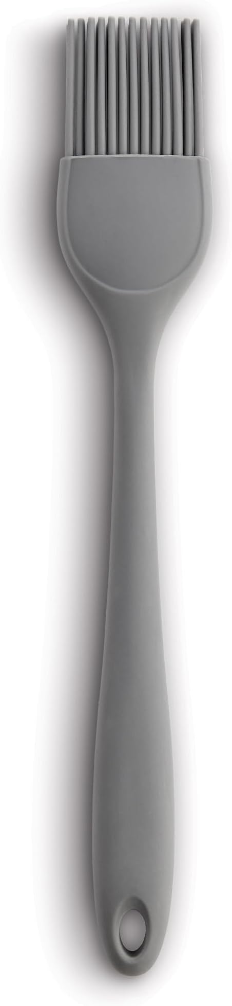 Mrs. Anderson’s Baking Silicone Basting Brush, Non-Stick, Heat Safe, Shed-Proof Bristles, Gray, 1.75-Inches, For Butter, Egg Wash, Glaze, And Baking Prep