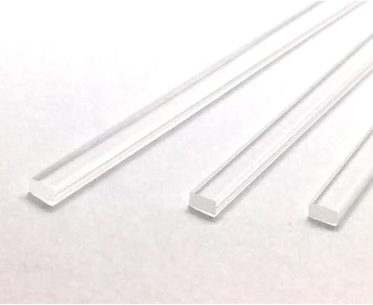 25pcs L-8" x W-4mm - Thick 2mm Flat Clear sticks for cake toppers cake pops or lollipops - Acrylic Plexiglass Sticks Transparent Clear, Strong and not bendy with length of 4“,6“ or 8“ (25, 8in)