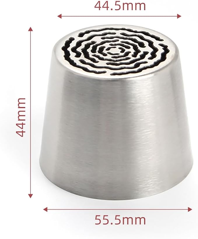 1 Piece Stainless Steel Extra Large Beautiful Flower Icing Tip,Cake Decorating Cream Piping Nozzle for Cupcakes Marshmallow Bouquet,Pastry Frosting Russian Piping Tip,Bakery Candy Craft Tools