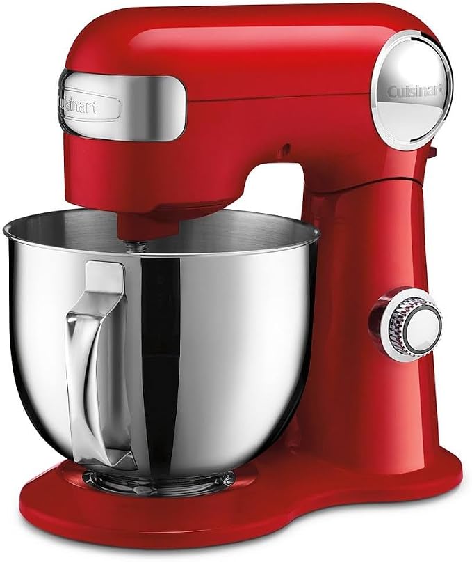 Cuisinart SM-50GR Precision Master 5.5-Quart 12-Speed Stand Mixer with Mixing Bowl, Chef's Whisk, Flat Mixing Paddle, Dough Hook, and Splash Guard with Pour Spout, Dove Gray