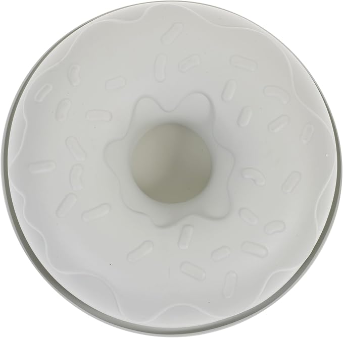 Hemoton 1pc Silicone Doughnut Mold for Baking Non-stick Donut Tray Cake Mould for Easy Baking for Parties and Celebrations