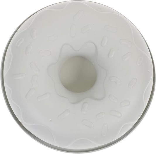 Hemoton 1pc Silicone Doughnut Mold for Baking Non-stick Donut Tray Cake Mould for Easy Baking for Parties and Celebrations