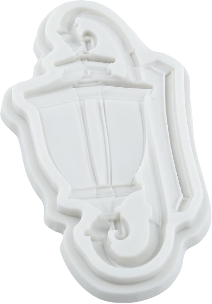 Vintage Street Lamp Silicone Mold European Wall Light Fondant Molds for Cake Decorating Cupcake Topper Chocolate Candy Polymer Clay Gum Paste