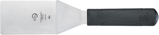 Mercer Culinary Millennia Turner, 4 Inch by 2-1/2 Inch Blade, Black Handle