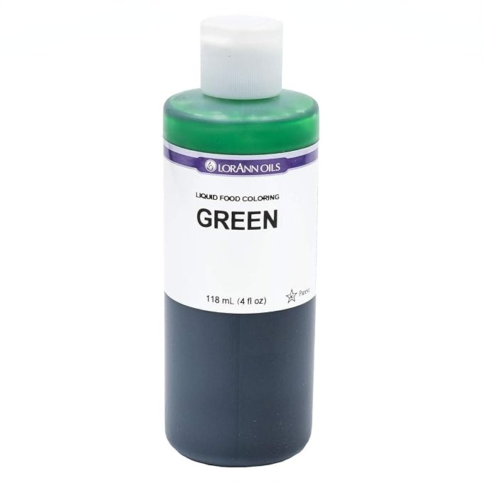 LorAnn Green Liquid Food Coloring, 4 ounce bottle