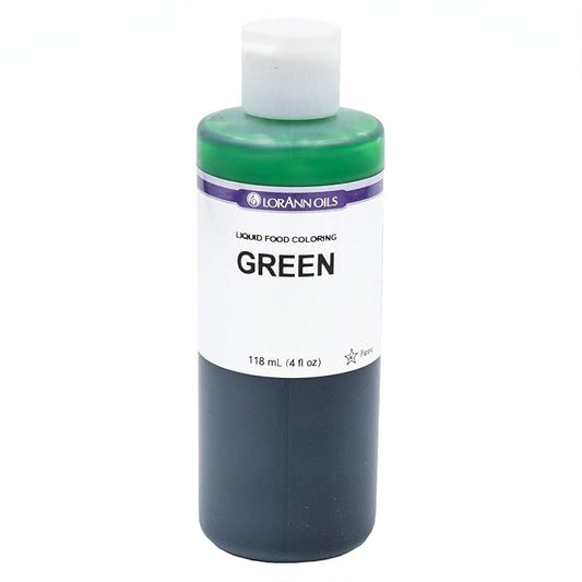 LorAnn Green Liquid Food Coloring, 4 ounce bottle