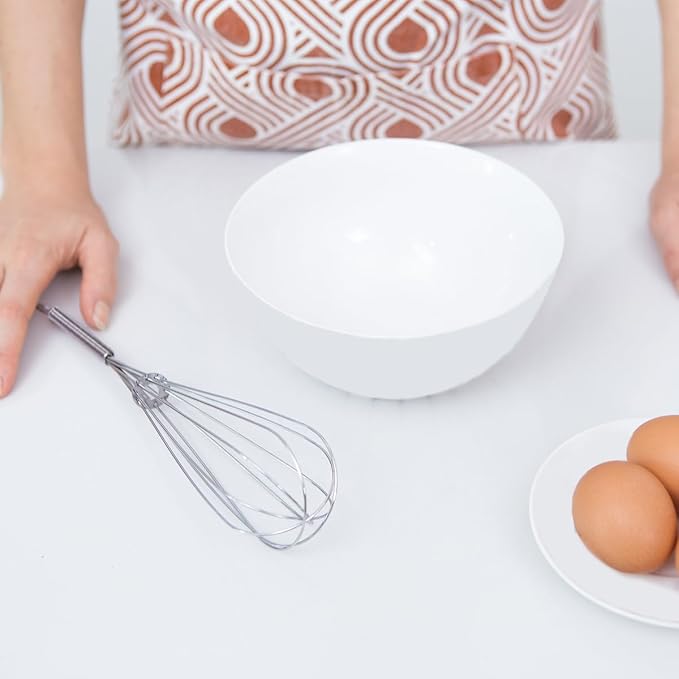 Whisks for Cooking Set, Stainless Steel Wisker for Baking, Blending, Rust-Proof Balloon Wire Whisker Egg Whisk Hand Mixers (8 in + 12 in, 2)