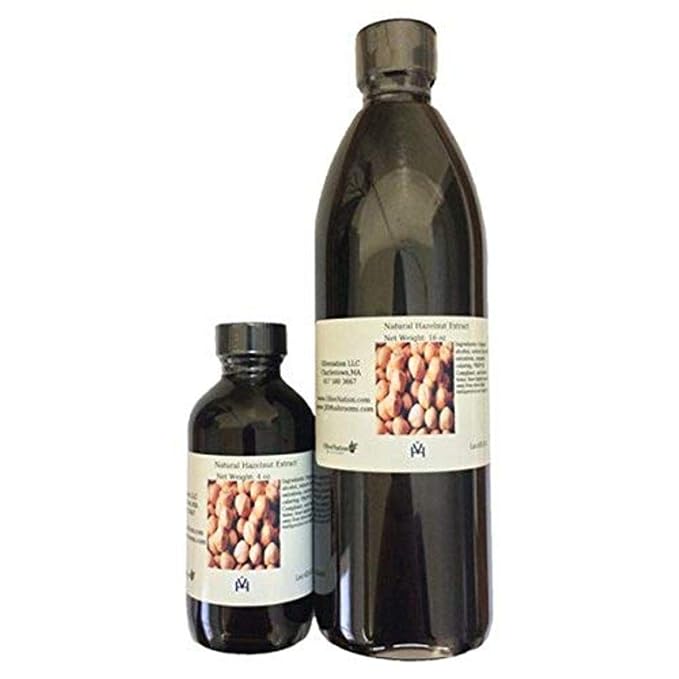 OliveNation Hazelnut Extract - PG Free - 4 oz | Sugar Free Flavoring Adds Rich Nutty Taste, Aroma & Dark Color to Baked Goods, Ice Cream, Frosting/Fillings, Sauce, Beverages
