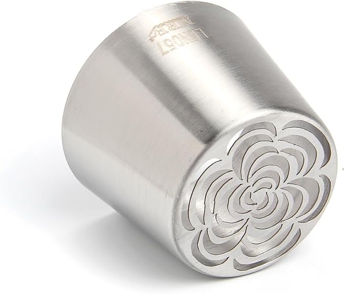 1 Piece Stainless Steel Extra Large Russian Flower Icing Tips,Cake Decorating Piping Nozzles for Cupcakes Bouquet,Pastry Frosting Russian Piping Tips,Flower Frosting Nozzles for Decorating