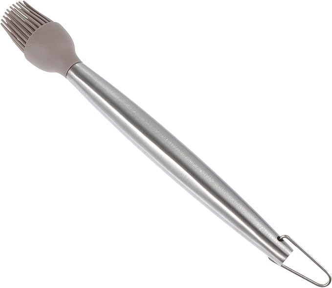 Abaodam Professional Silicone Basting Brush with Stainless Steel Handle Heat Resistant Bbq Oil Brush for Cooking Baking and Grilling Non-melting Kitchen Tool for Marinating and Glazing