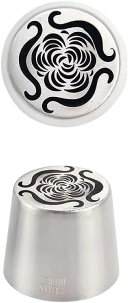 Extra Large Russian Piping Tip - Stainless Steel Floral Icing Nozzle for Cake Decorating Frosting Cream Flower DIY Cookies Cupcakes