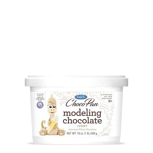 Satin Ice ChocoPan Ivory Modeling Chocolate (1 Pound) For Cake Decorating