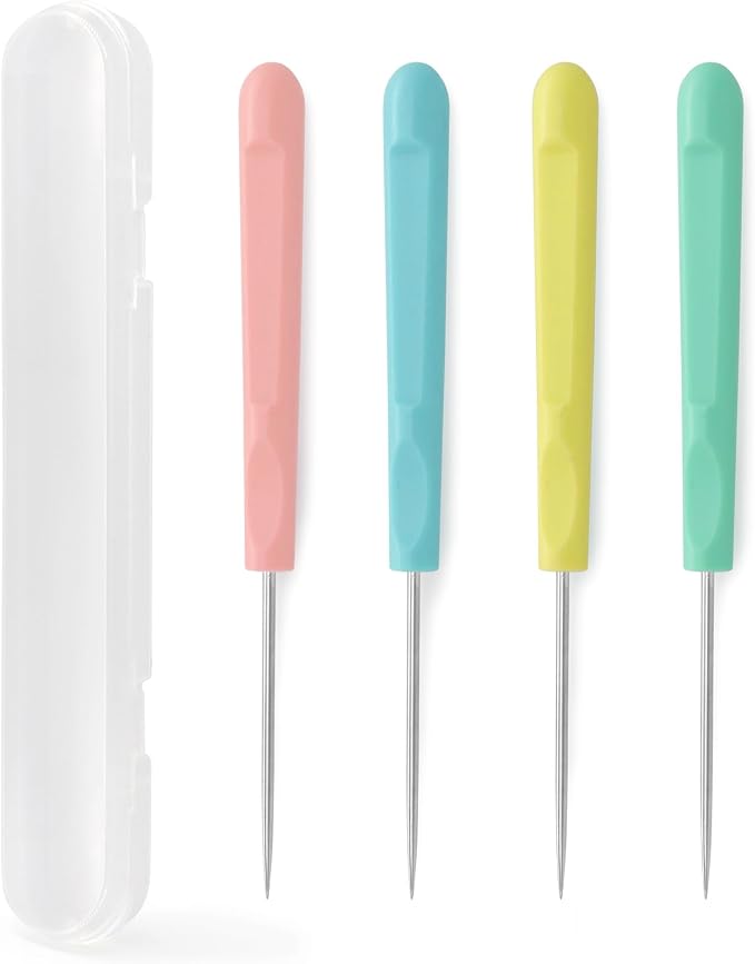 4Pcs Sugar Stir Needle Scriber Needle Cookie Decorating Supplies Tool 5.2"