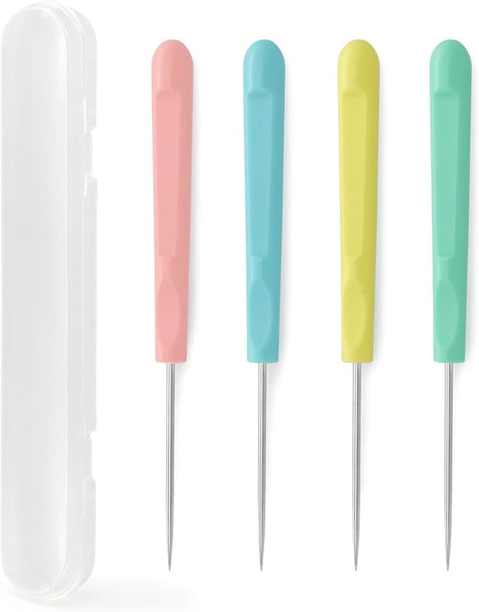 4Pcs Sugar Stir Needle Scriber Needle Cookie Decorating Supplies Tool 5.2"