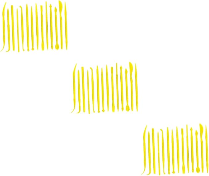 Tofficu 6sets Tools Different Styling Heads Malleable Pliable for Polymer Clay Clay Cake Decorating Crafts