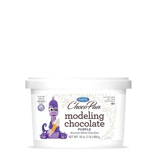 Satin Ice ChocoPan Purple Modeling Chocolate (1 Pound) For Cake Decorating