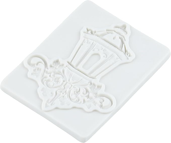 Baroque Street Lamp Silicone Molds Vintage Street Lamp Chocolate Fondant Mold for Cake Decorating Cupcake Topper Candy Polymer Clay Gum Paste